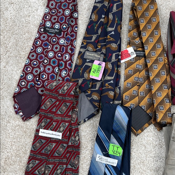 Tie Lot Necktie Reseller Mixed Christian Dior Nordstrom Prana Pants Shirt - Picture 2 of 15